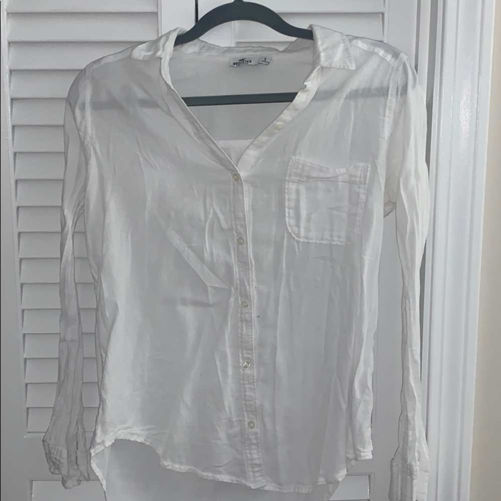 Hollister White Button Down